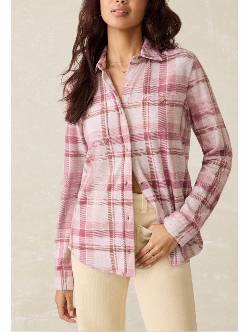 Faherty Legend™ Sweater Shirt in Amelia Plaid